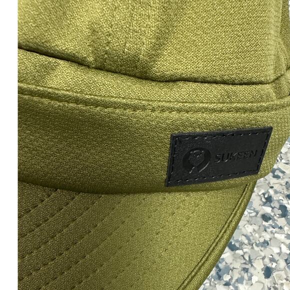 Sukeen Green Hat NWOT Hook Loop Closure Wide Brim - Picture 4 of 9
